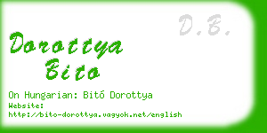 dorottya bito business card